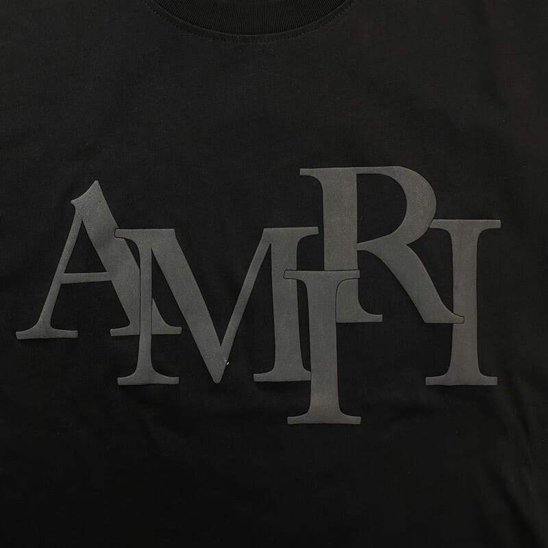 Camiseta Amiri Staggered - Black