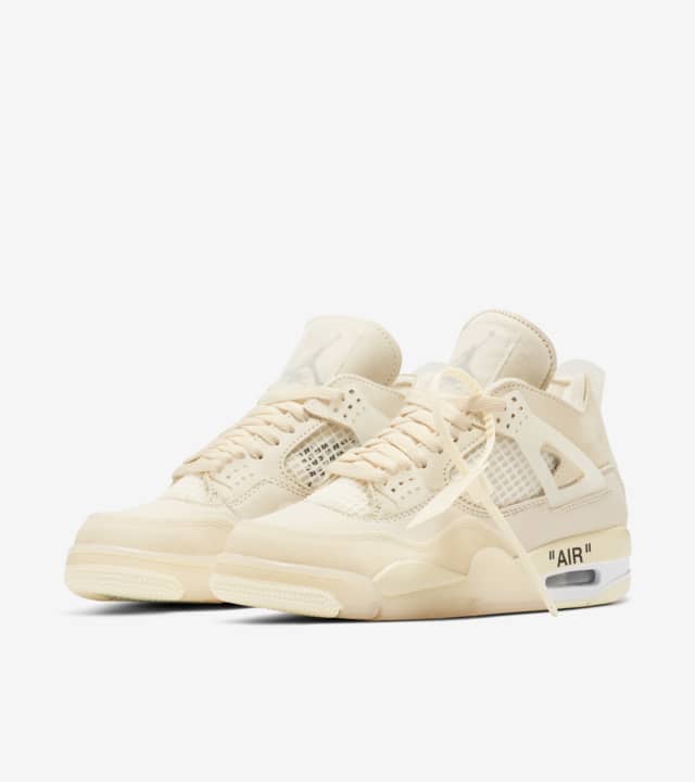 Off-White x Air Jordan 4 "Sail"