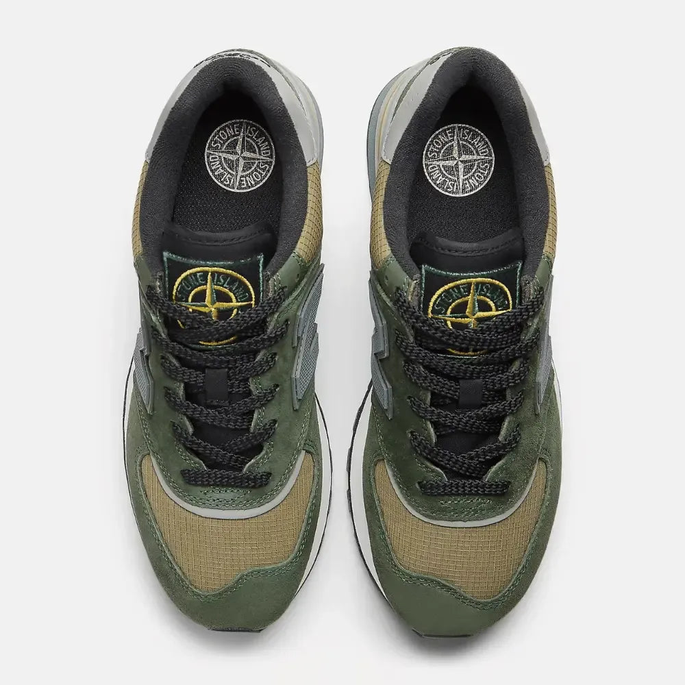 Stone Island x New Balance 574 Legacy Dark Green