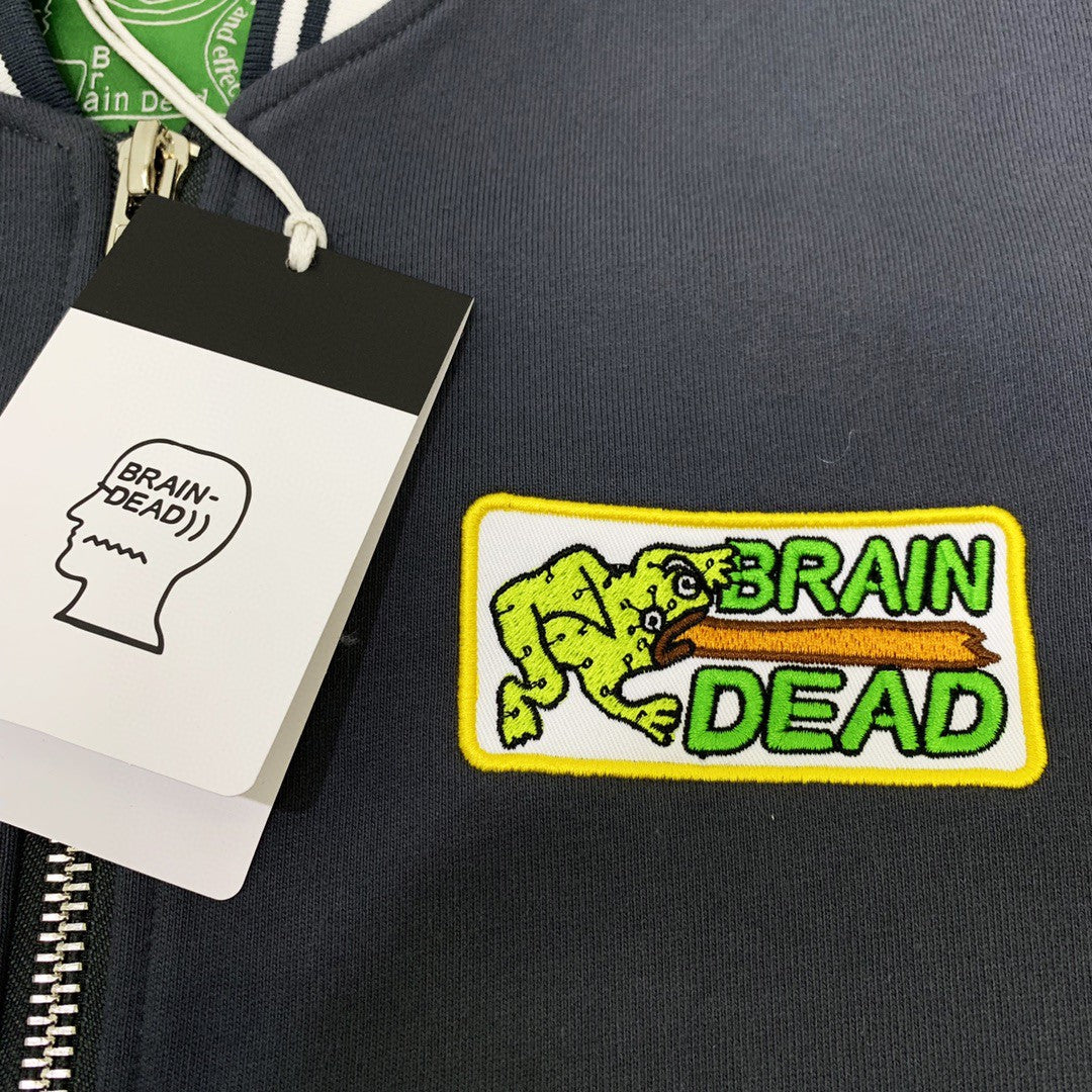 Brain Dead Varsity Jacket Inspired – Classic Black