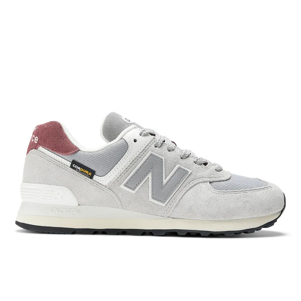 New Balance 574 Cordura Grey Brick Red