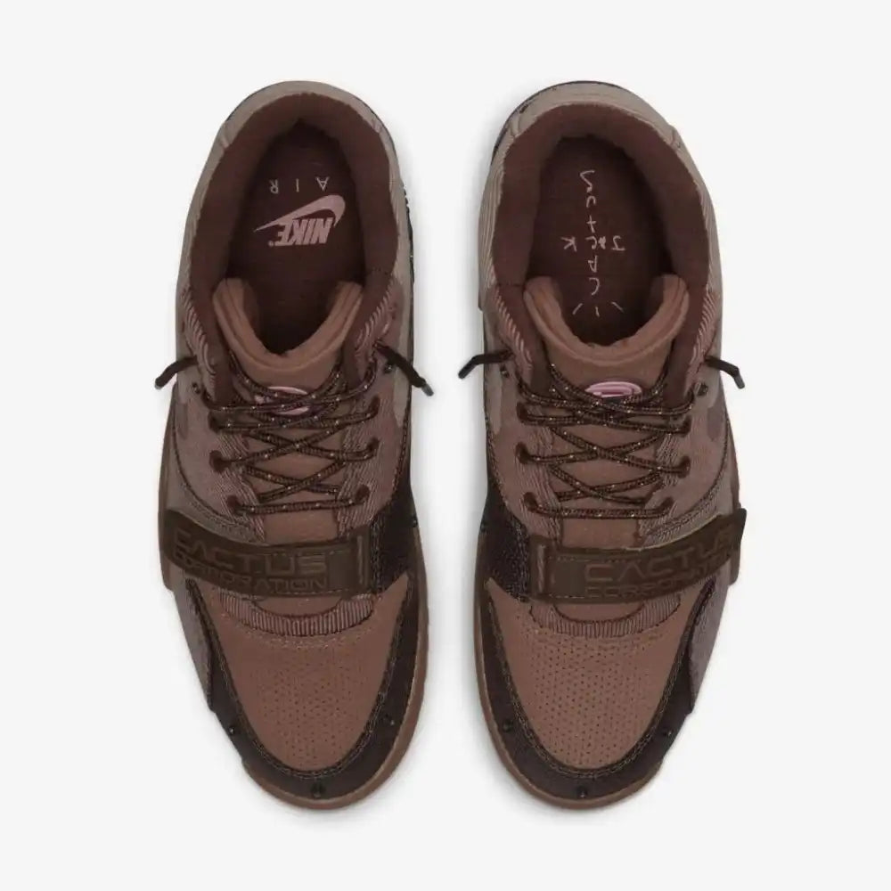 Travis Scott x Nike Air Trainer Archeo Brown and Rusty Pink