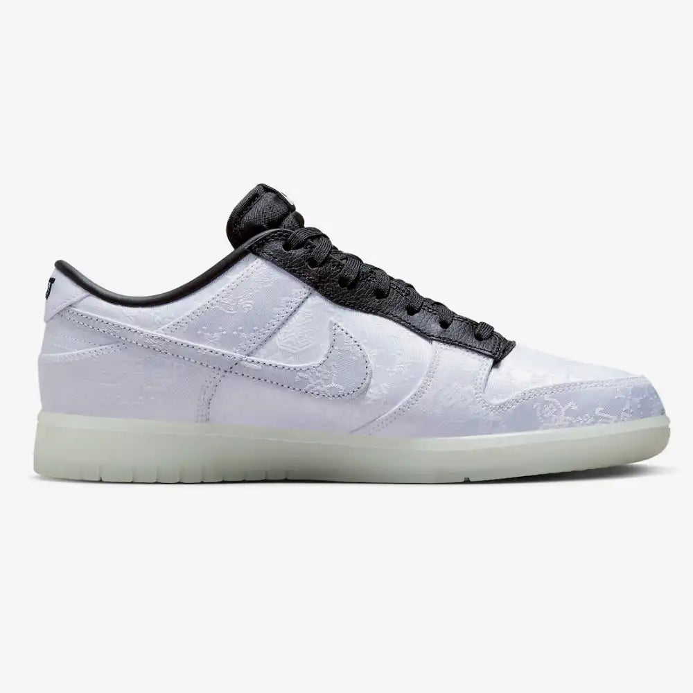 CLOT x Fragment x Nike Dunk Low "Black White"