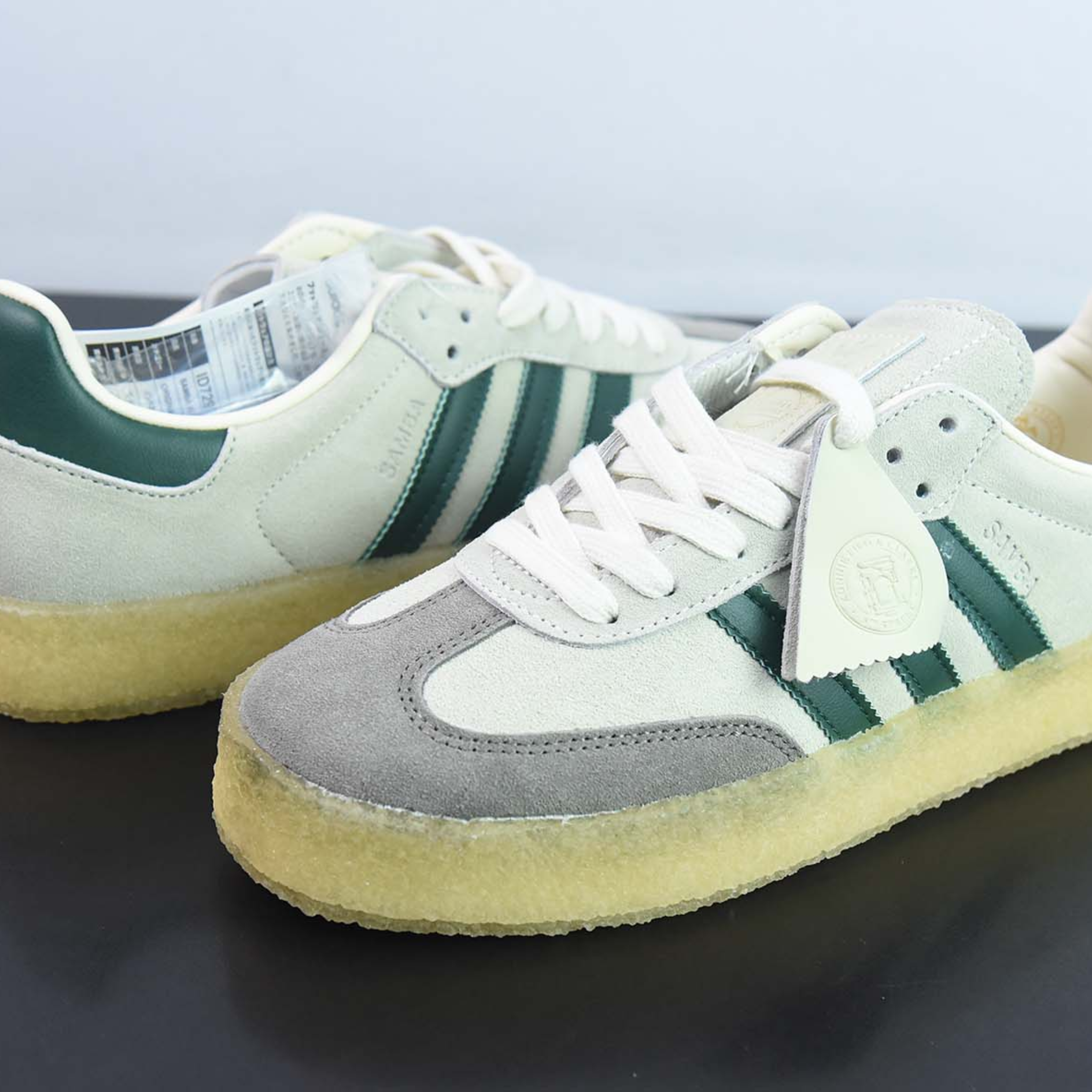 Adidas Clarks 8th Street Samba x Ronnie Fieg Chalk White Green