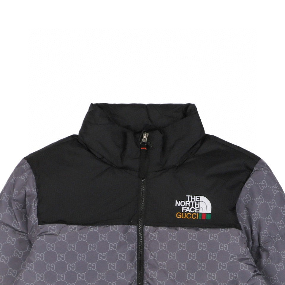 The North Face x Gucci Puffer Jacket Inspired – Grey Monogram Edition