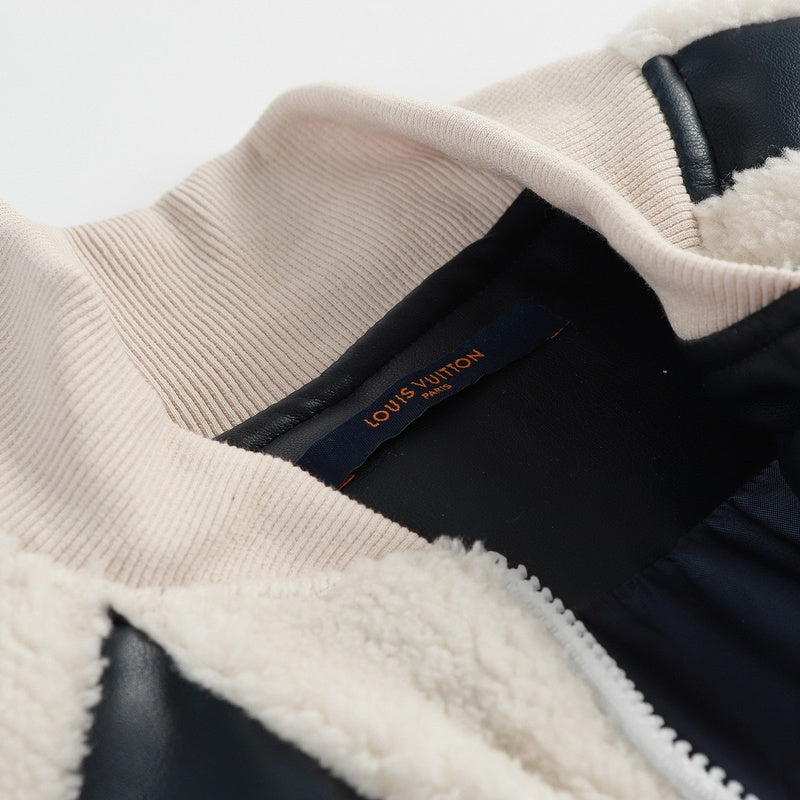 Varsity Jacket | Leather Mix Teddy - Ready to Wear | Louis Vuitton