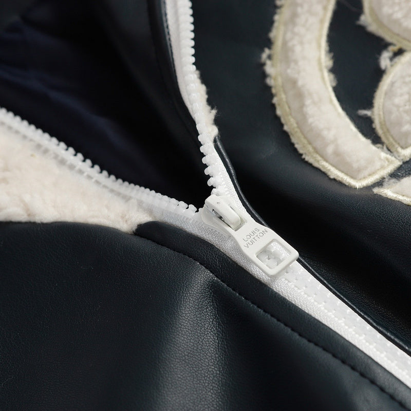 Varsity Jacket | Leather Mix Teddy - Ready to Wear | Louis Vuitton