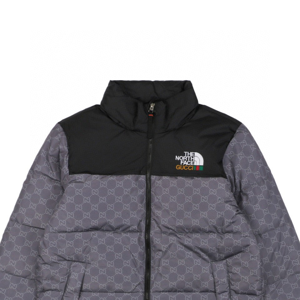 The North Face x Gucci Puffer Jacket Inspired – Grey Monogram Edition