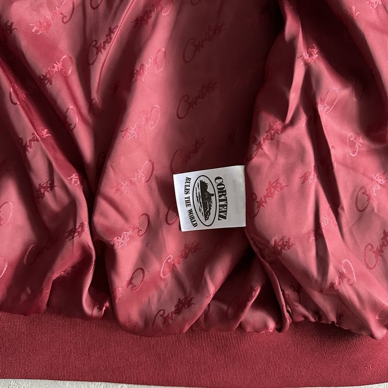 Corteiz VVS Uptown Jacket Burgundy