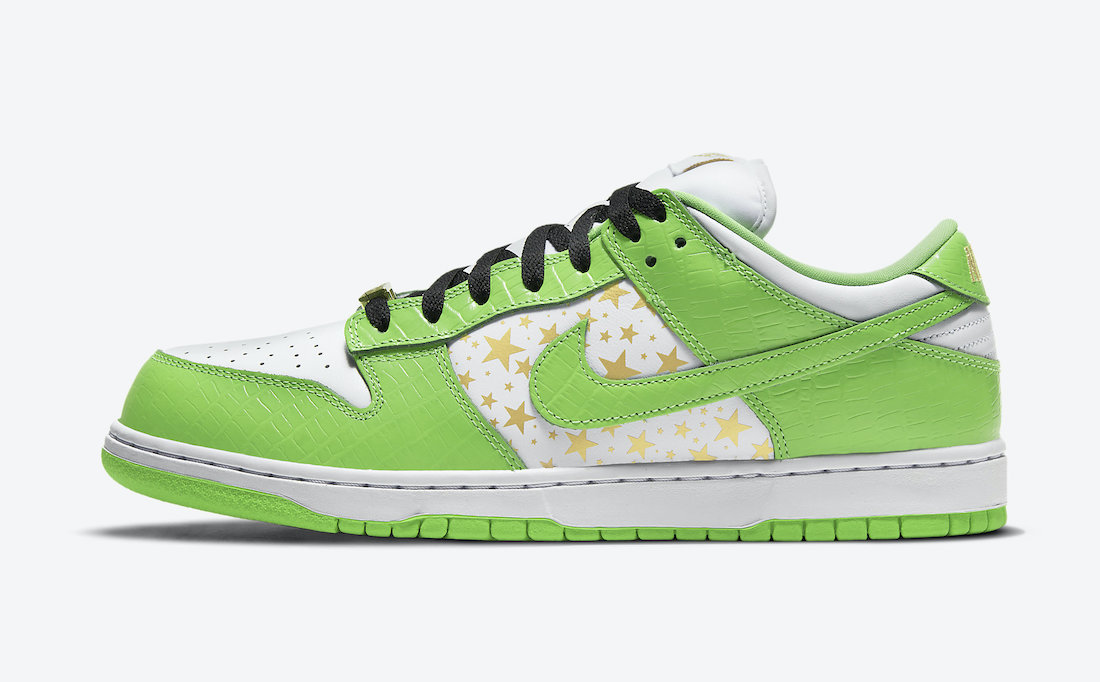 Nike Sb Dunk Low x Supreme "Green Stars"