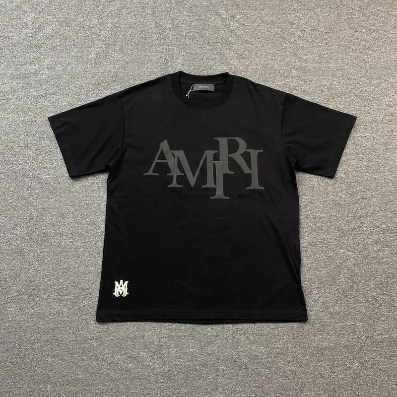 Camiseta Amiri Staggered - Black