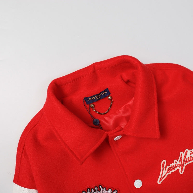 Varsity Jacket | Louis Vuitton | White Red