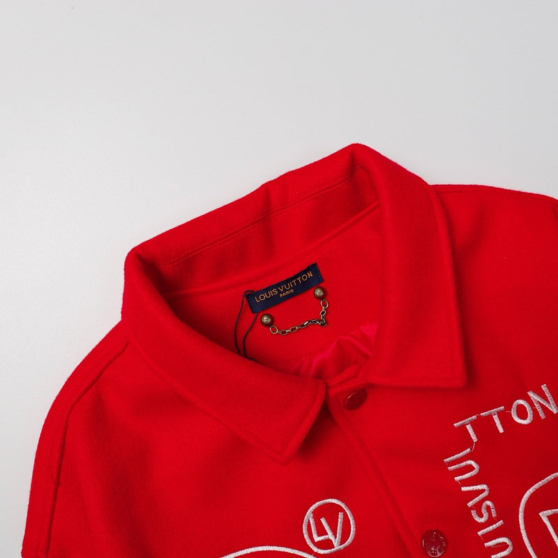 Varsity Jacket | Louis Vuitton | White Red