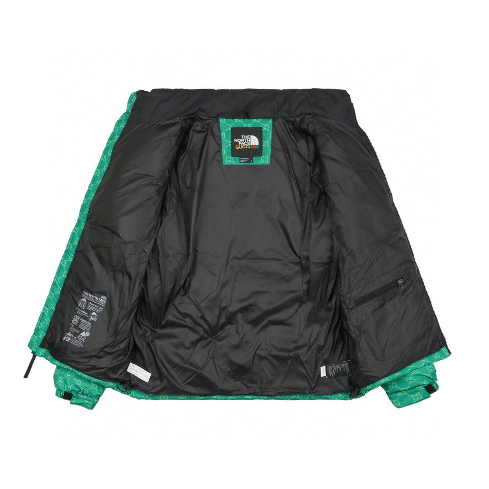The North Face x Gucci Puffer Jacket Inspired – Monogram Green Edition