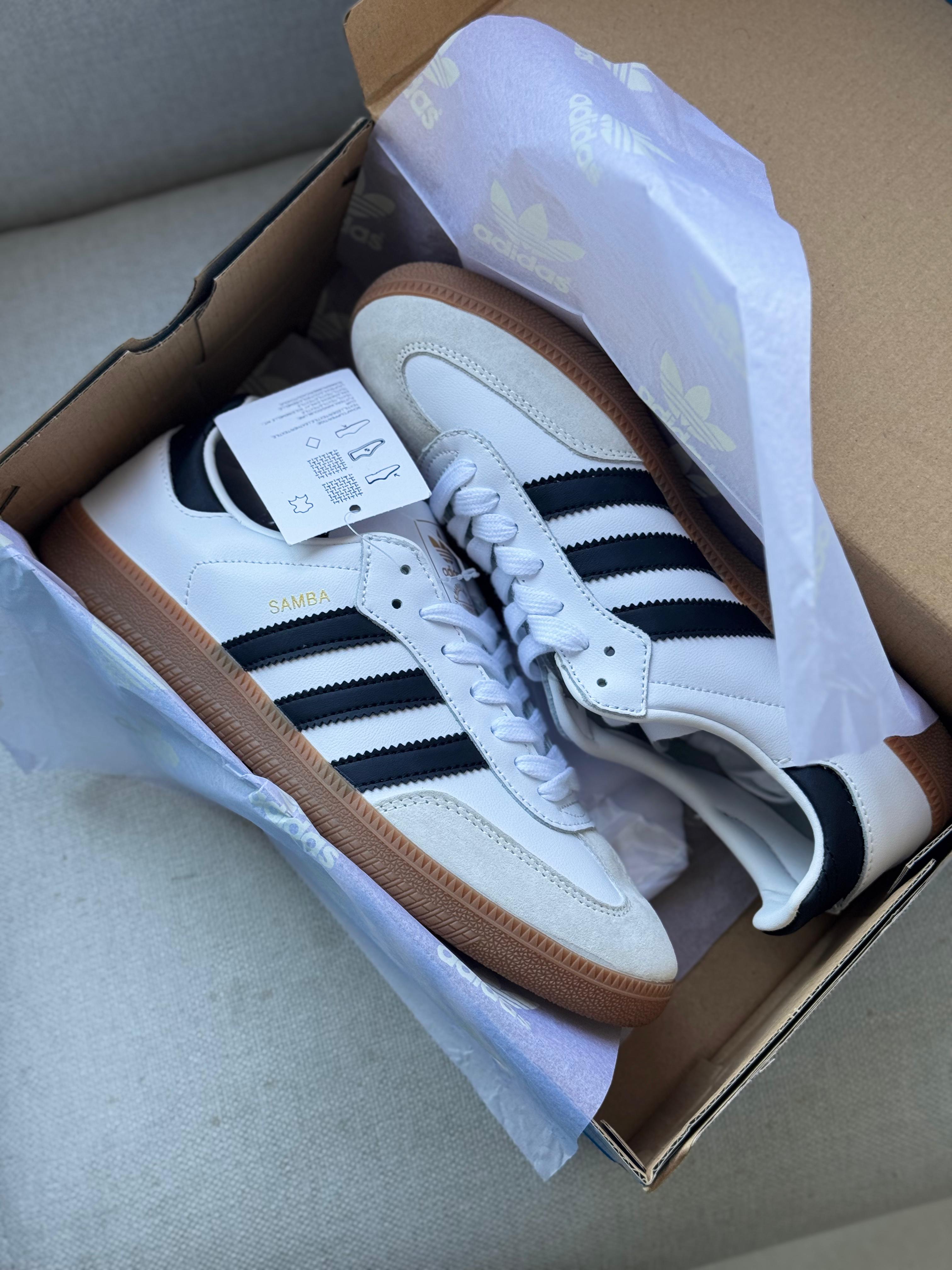 Adidas Samba Decon "White/Black/Gum" (Pronta entrega, 40)