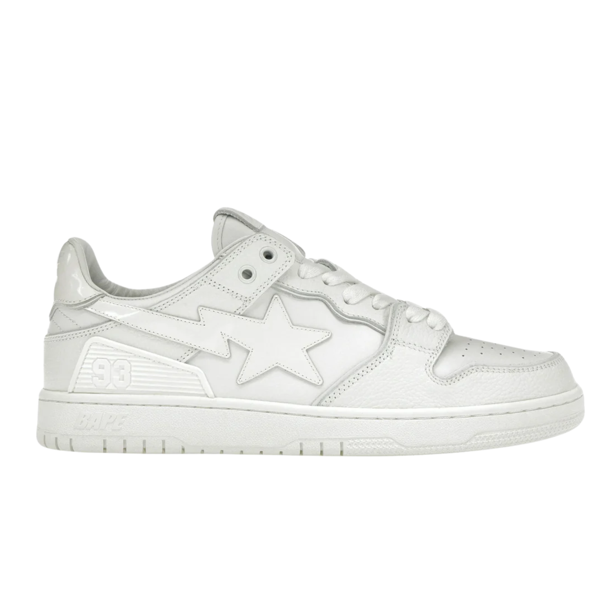 A Bathing Ape Bape SK8 Sta "Triple White"