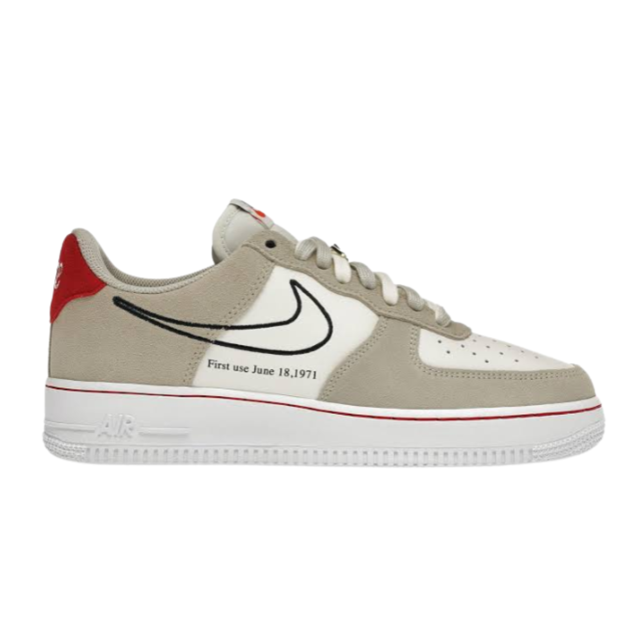 Nike Air Force 1 Low First Use Ligth Sail Red