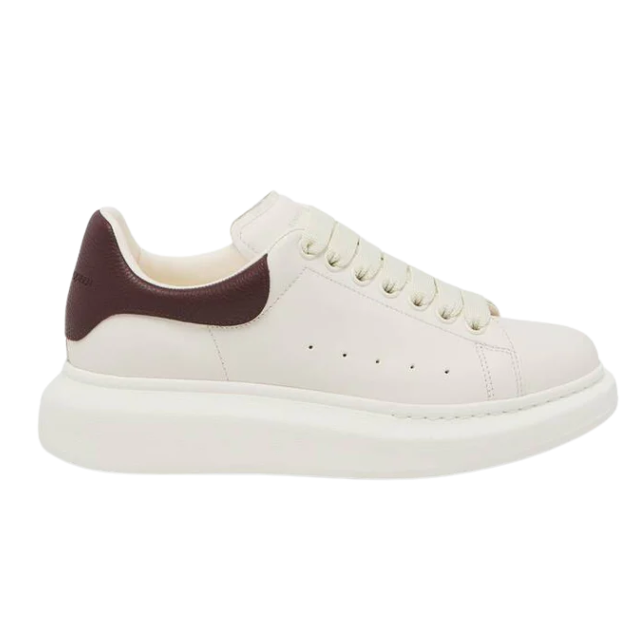 Men's Oversized Sneaker in Off-whitebordeaux