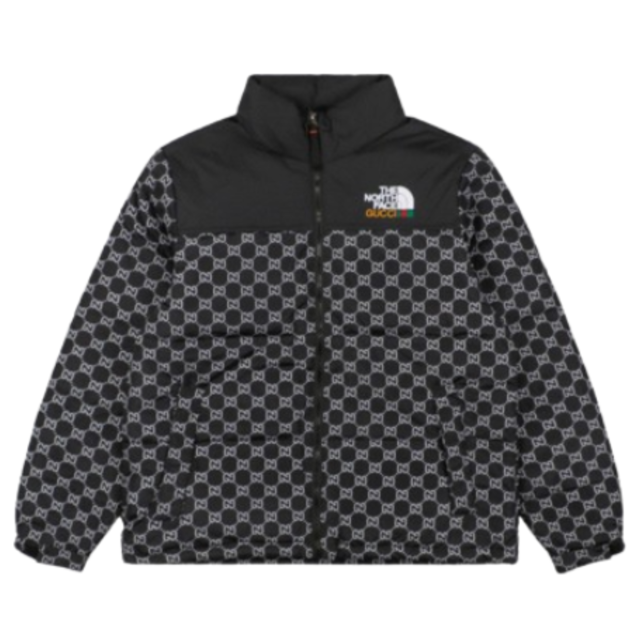 The North Face x Gucci Puffer Jacket Inspired – Monogram Black Edition
