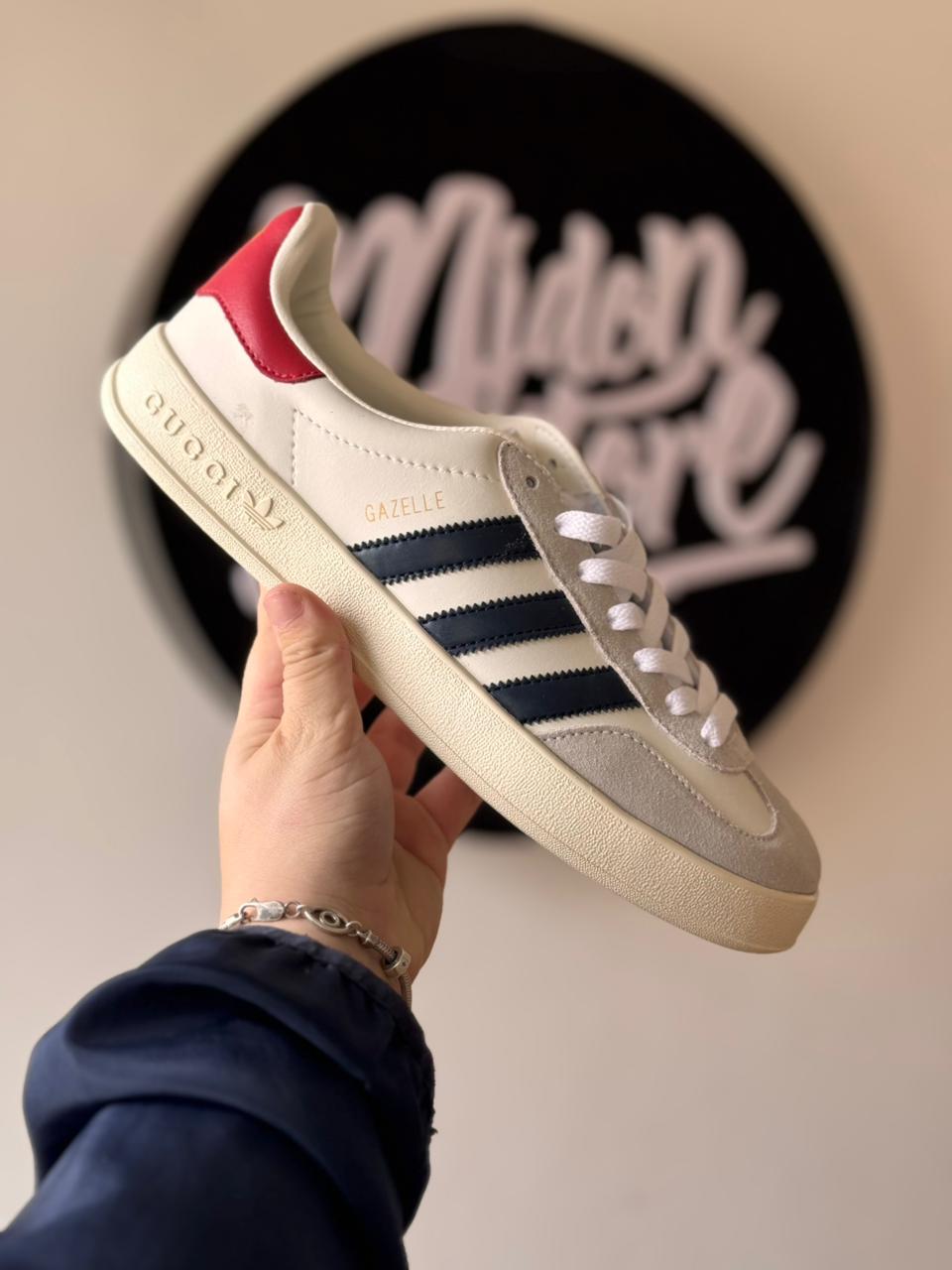 Gucci x Adidas Gazelle "White Demetra" (Pronta entrega, 41)