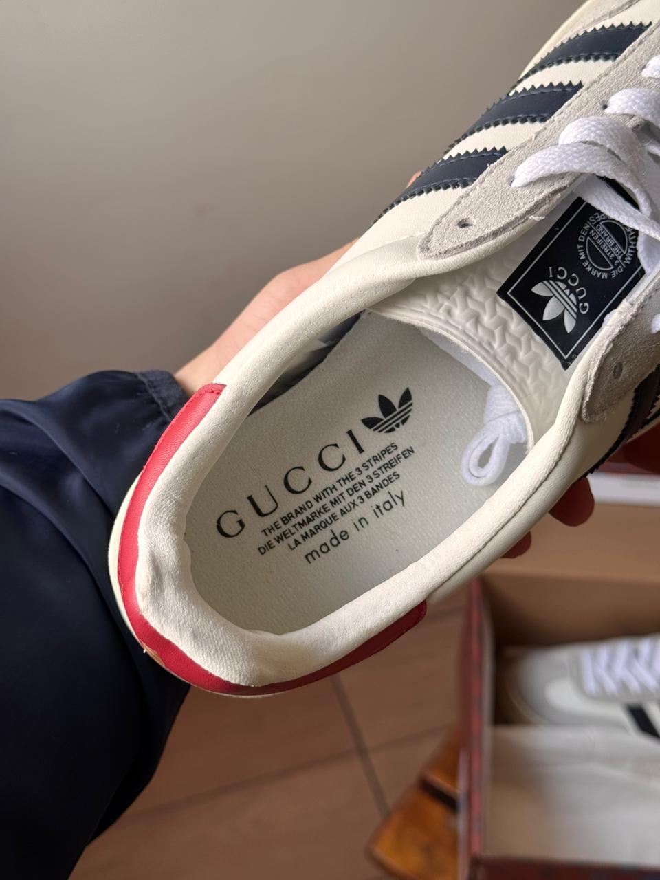 Gucci x Adidas Gazelle "White Demetra" (Pronta entrega, 41)