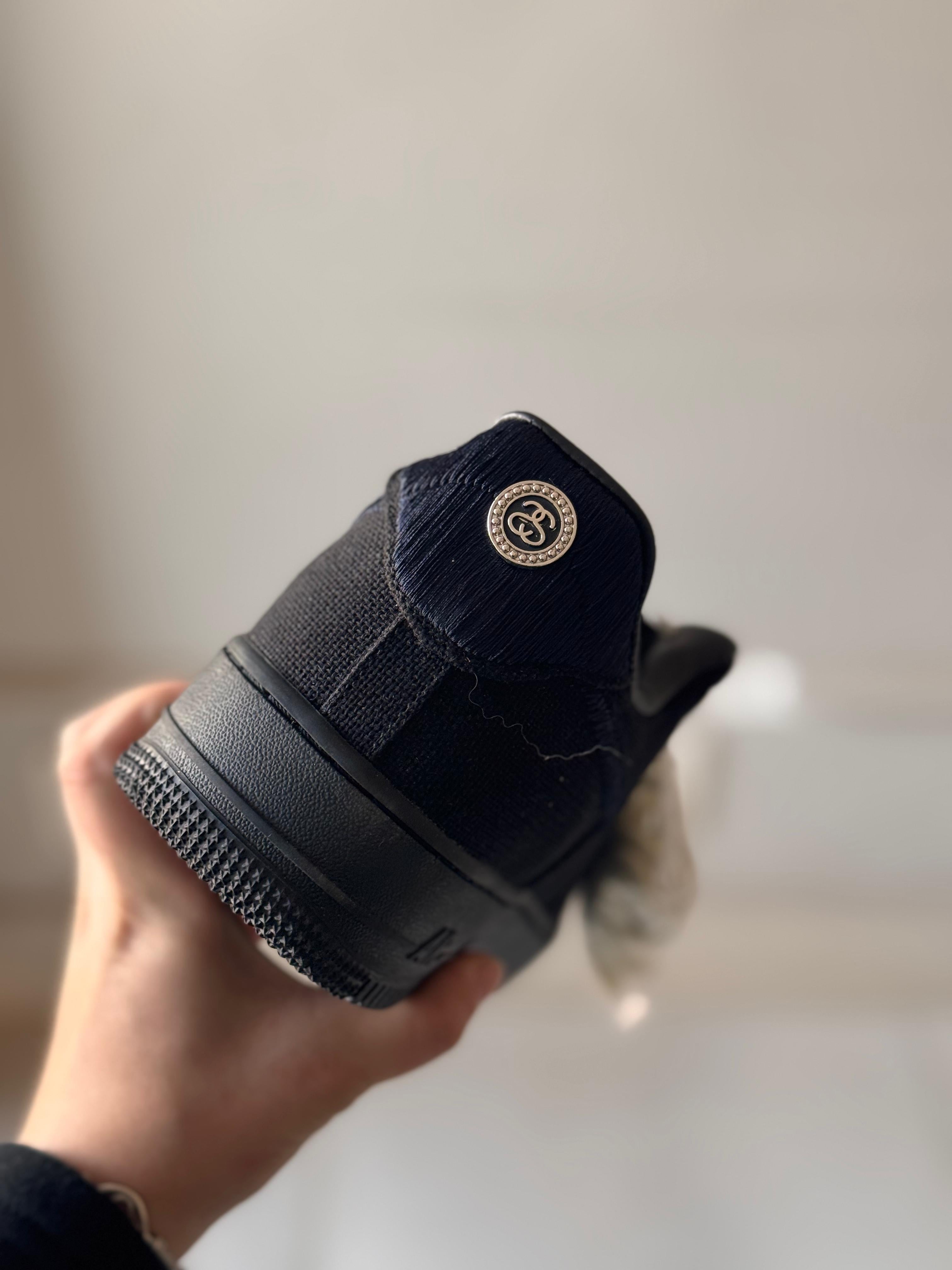 Nike Air Force 1 x Stussy "Black" (Pronta entrega, 41)