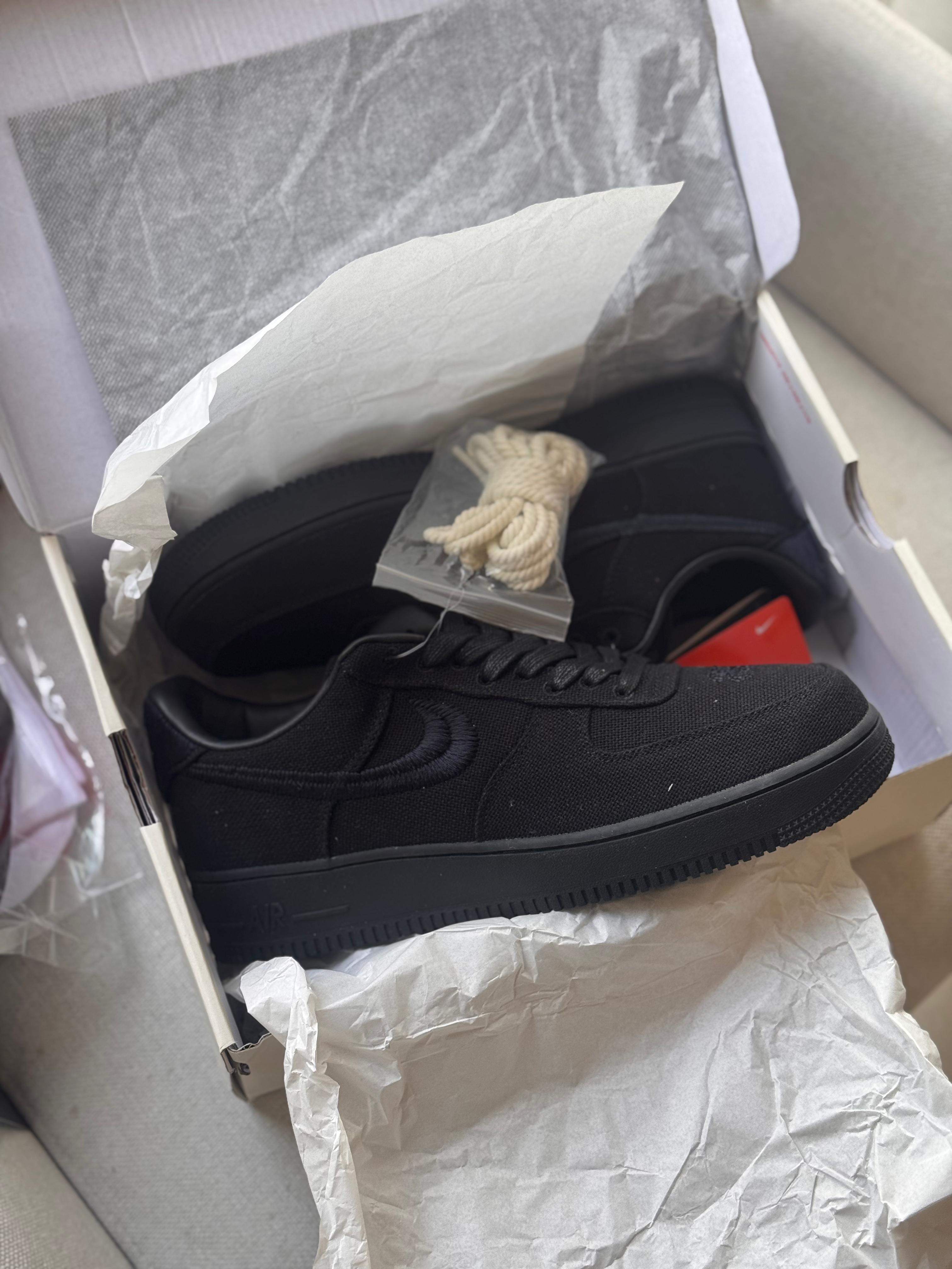 Nike Air Force 1 x Stussy "Black" (Pronta entrega, 41)