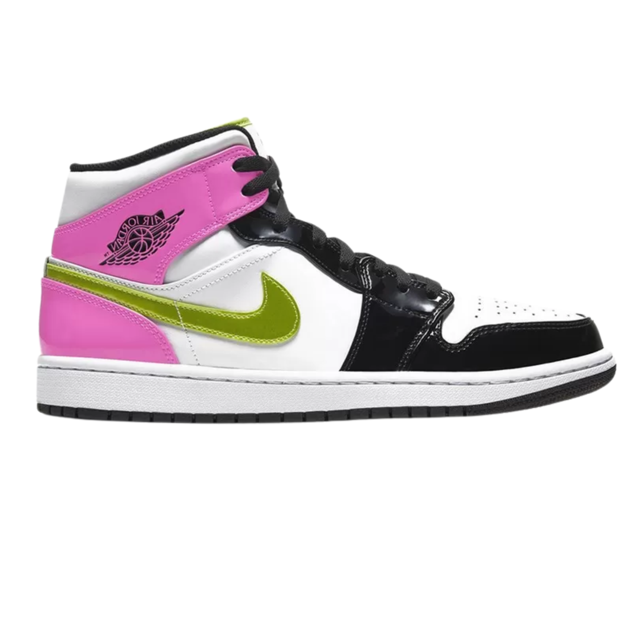 Nike Air Jordan 1 Mid "White Black Cyber Pink"