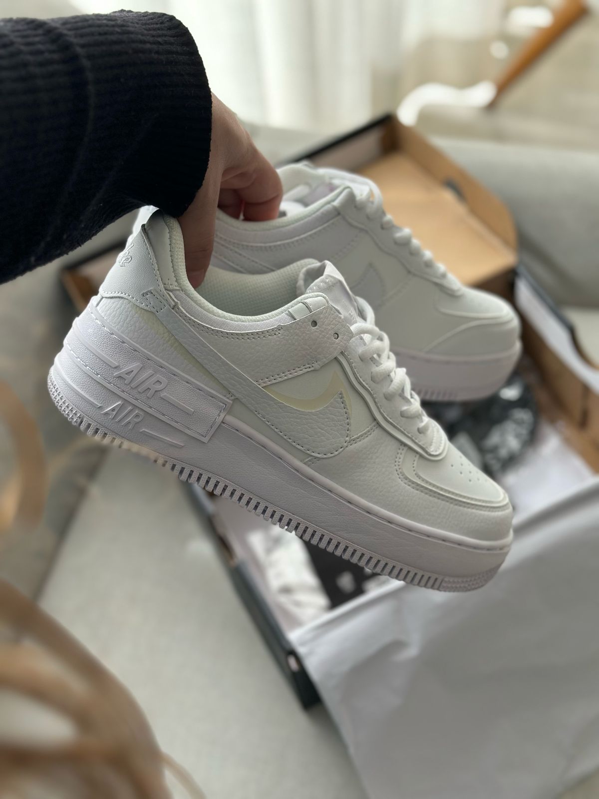 Nike Air Force 1 Shadow "White" (37, Pronta Entrega)