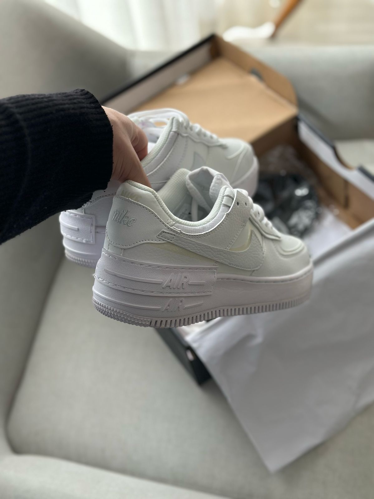 Nike Air Force 1 Shadow "White" (37, Pronta Entrega)