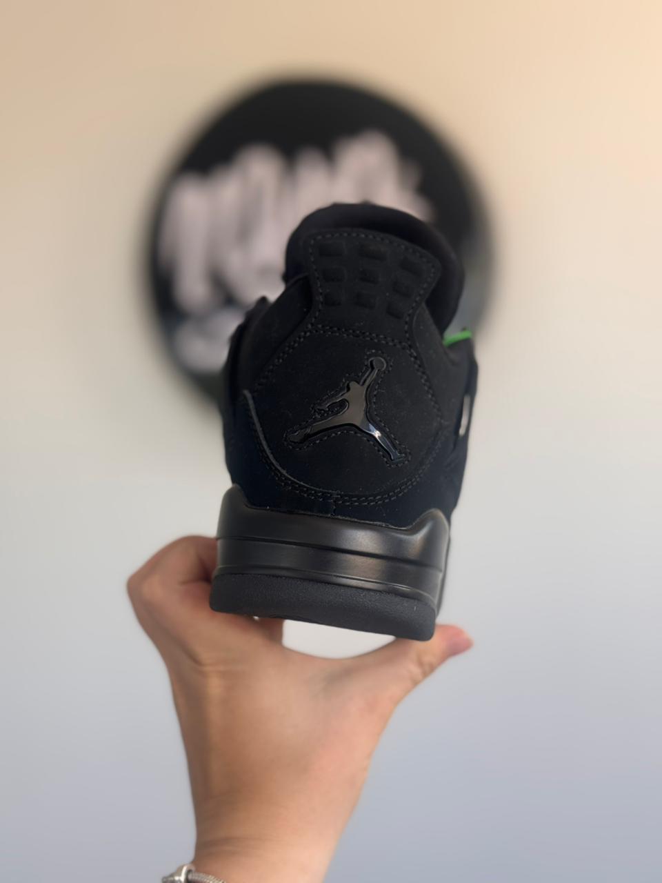 Nike Air Jordan 4 Retro "Black Cat" (Pronta entrega, 38)
