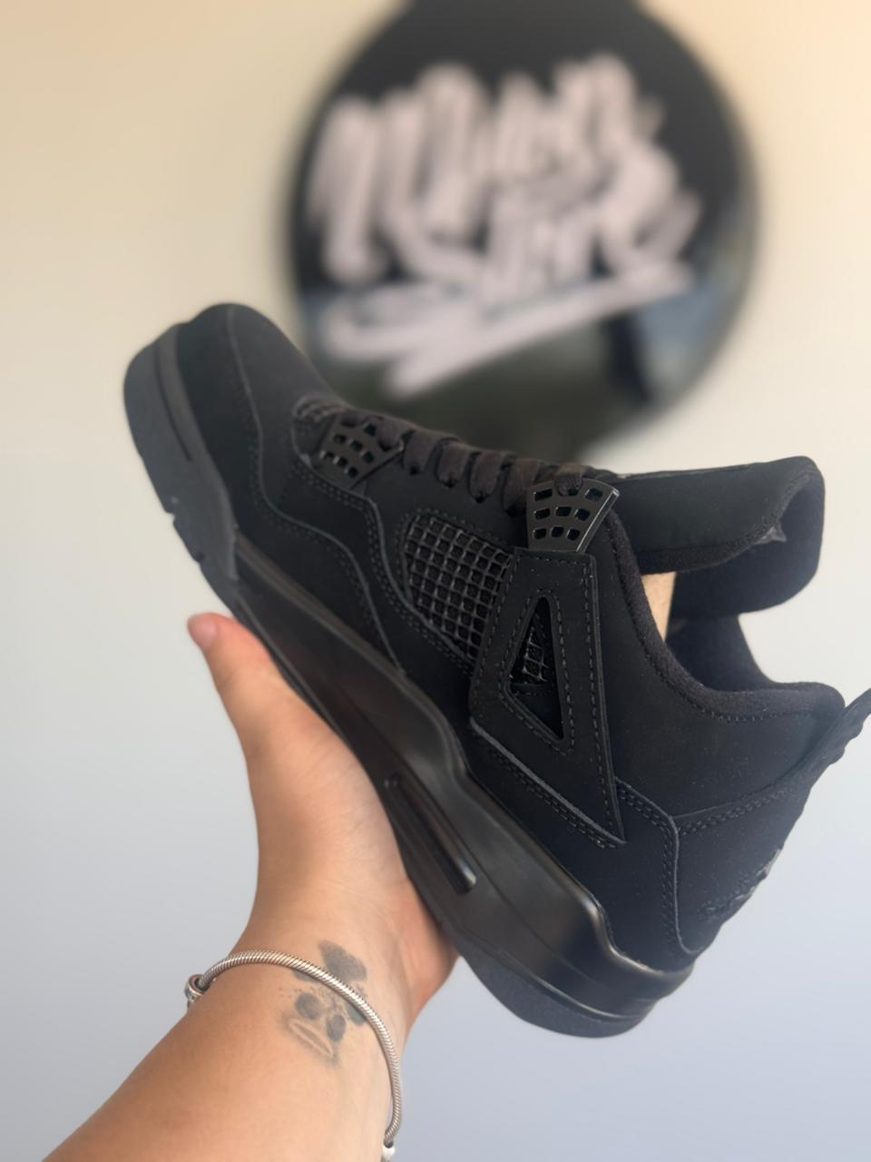 Nike Air Jordan 4 Retro "Black Cat" (Pronta entrega, 38)