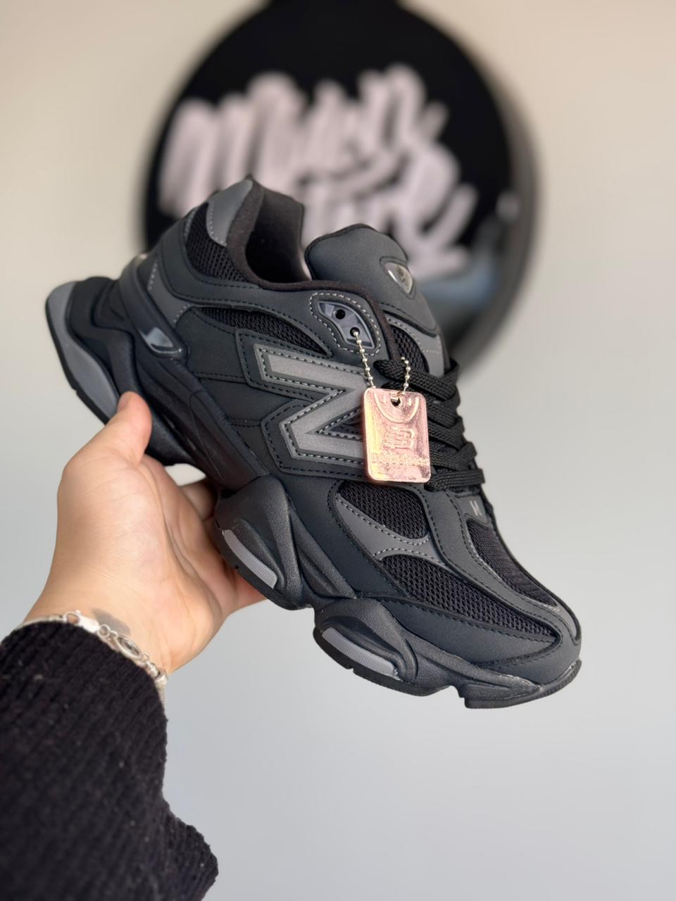 New Balance 9060 "Black Cement" (Pronta entrega, 38)