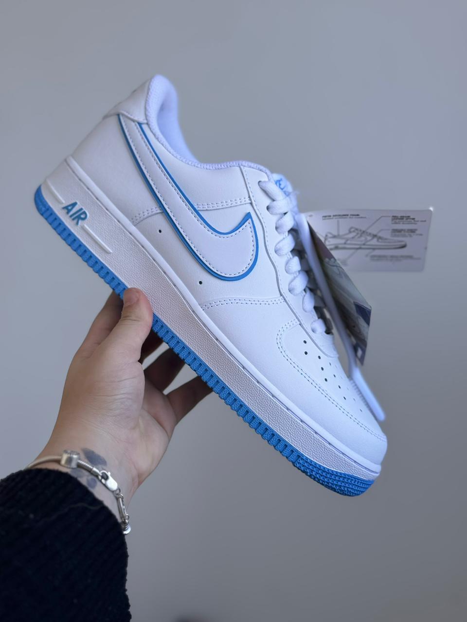 Nike Air Force 1 Low White University Blue (41, Pronta Entrega)