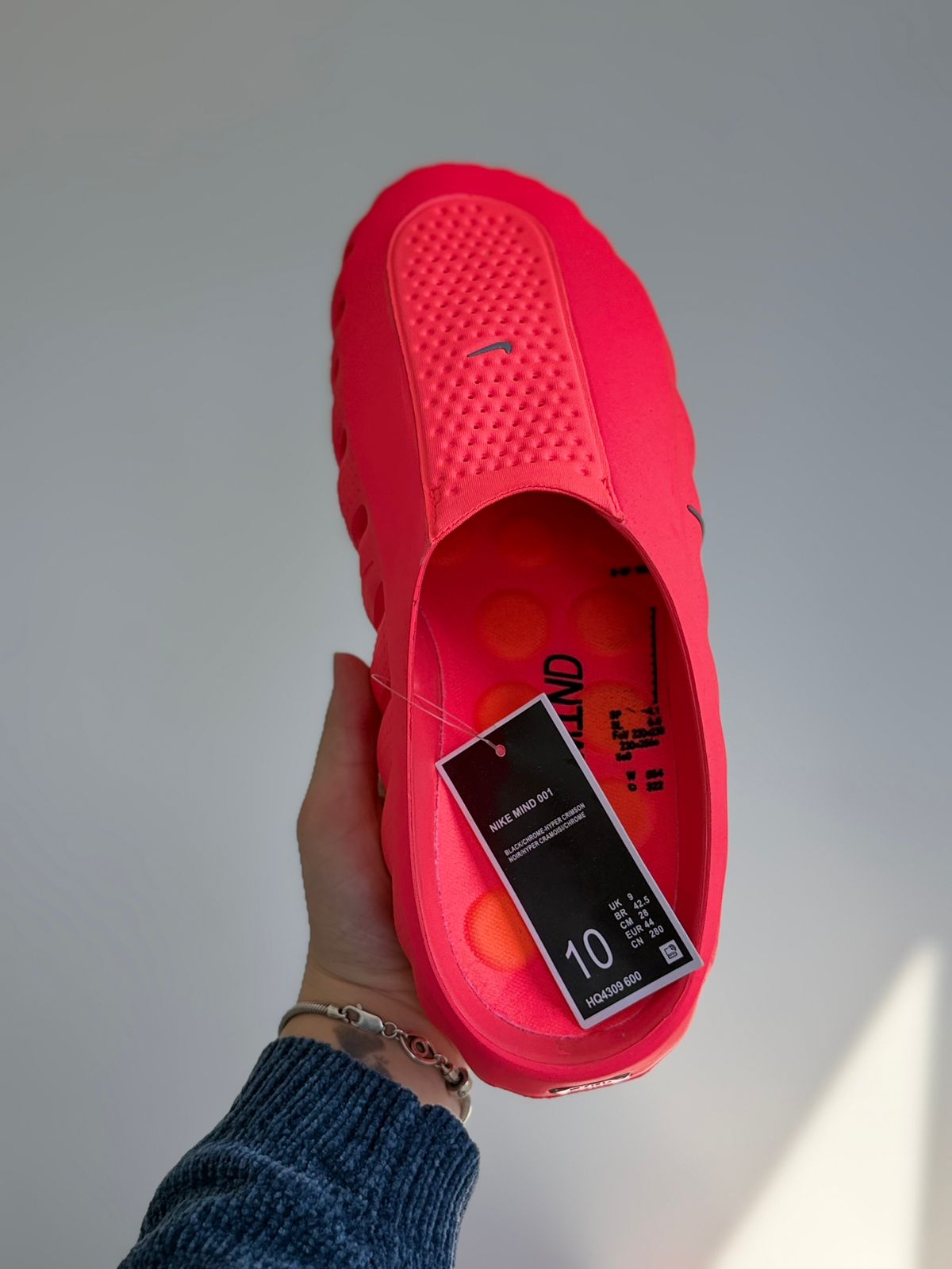 Nike Mind 001 Slide "Solar Red" (42.5, Pronta Entrega)