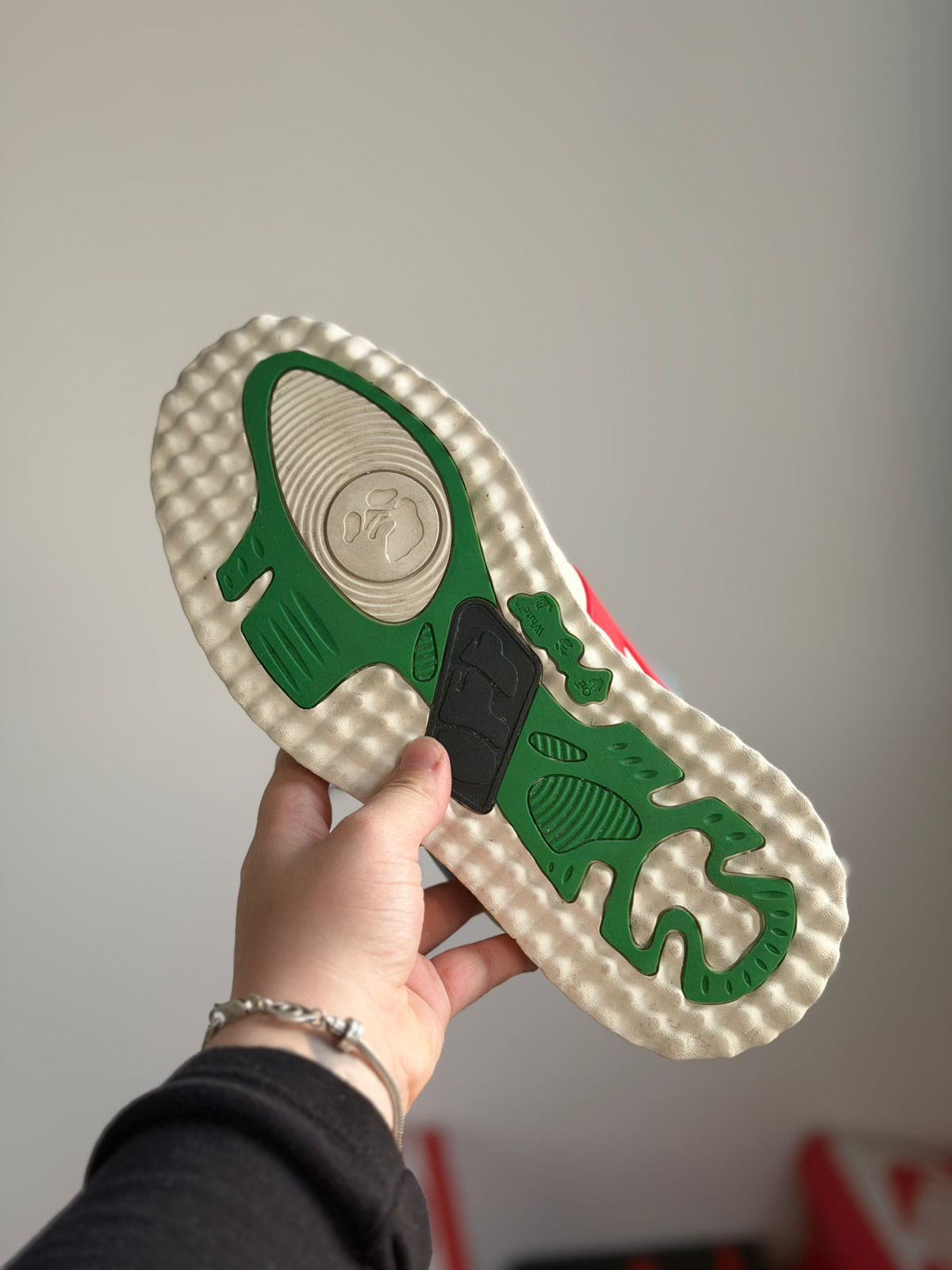 Off White Sponge Mid Leather (40/41, Pronta Entrega)