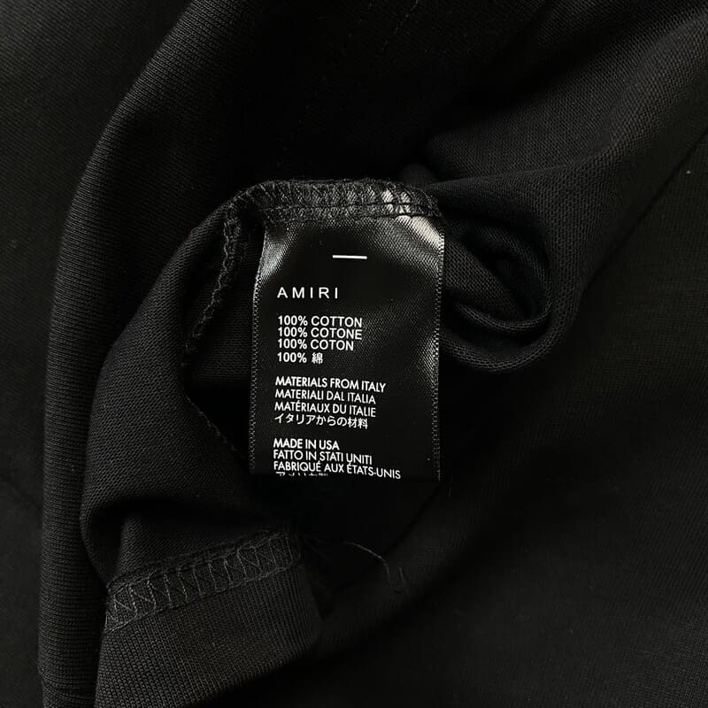 Camiseta Amiri Staggered - Black