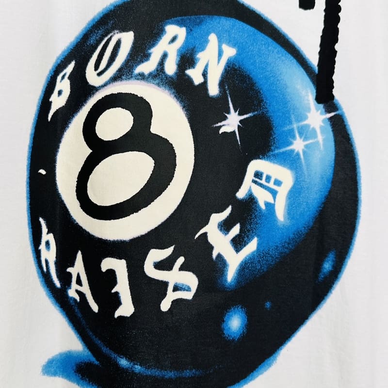 Camiseta Stussy x Born x Raised 8Ball