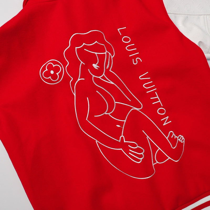 Varsity Jacket | Louis Vuitton | White Red