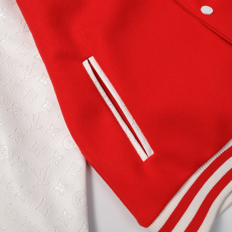 Varsity Jacket | Louis Vuitton | White Red