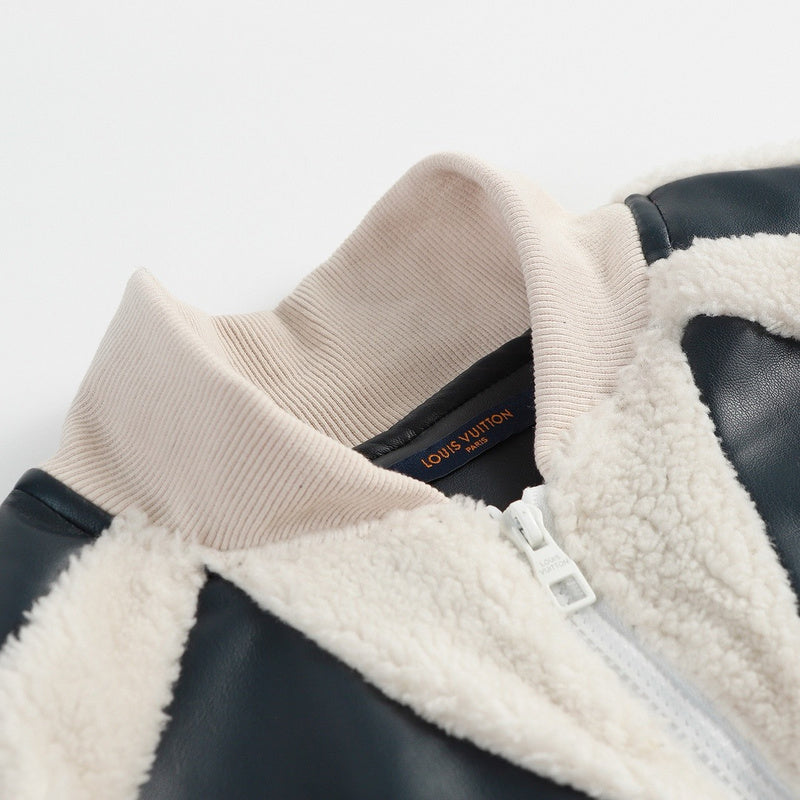Varsity Jacket | Leather Mix Teddy - Ready to Wear | Louis Vuitton