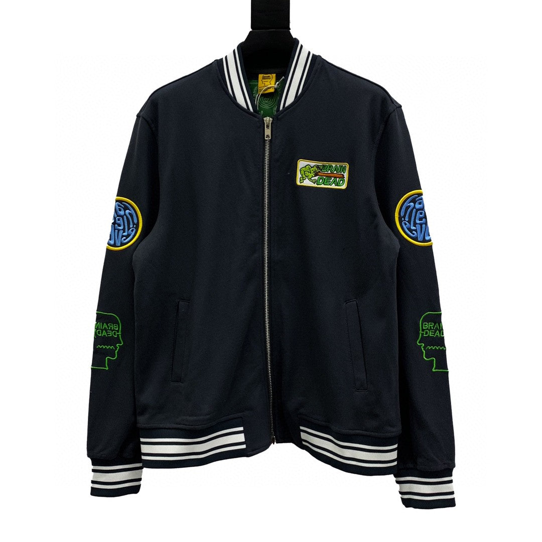 Brain Dead Varsity Jacket Inspired – Classic Black
