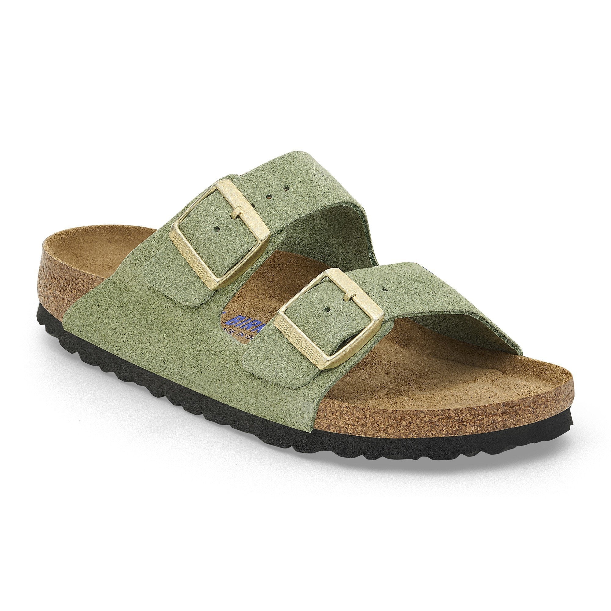 Birkenstock Arizona Suede Leather - Green Tea