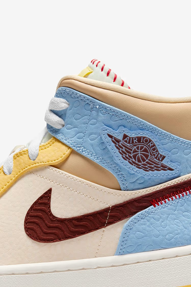 Nike Air Jordan 1 Mid Fearless Maison Chateau Rouge