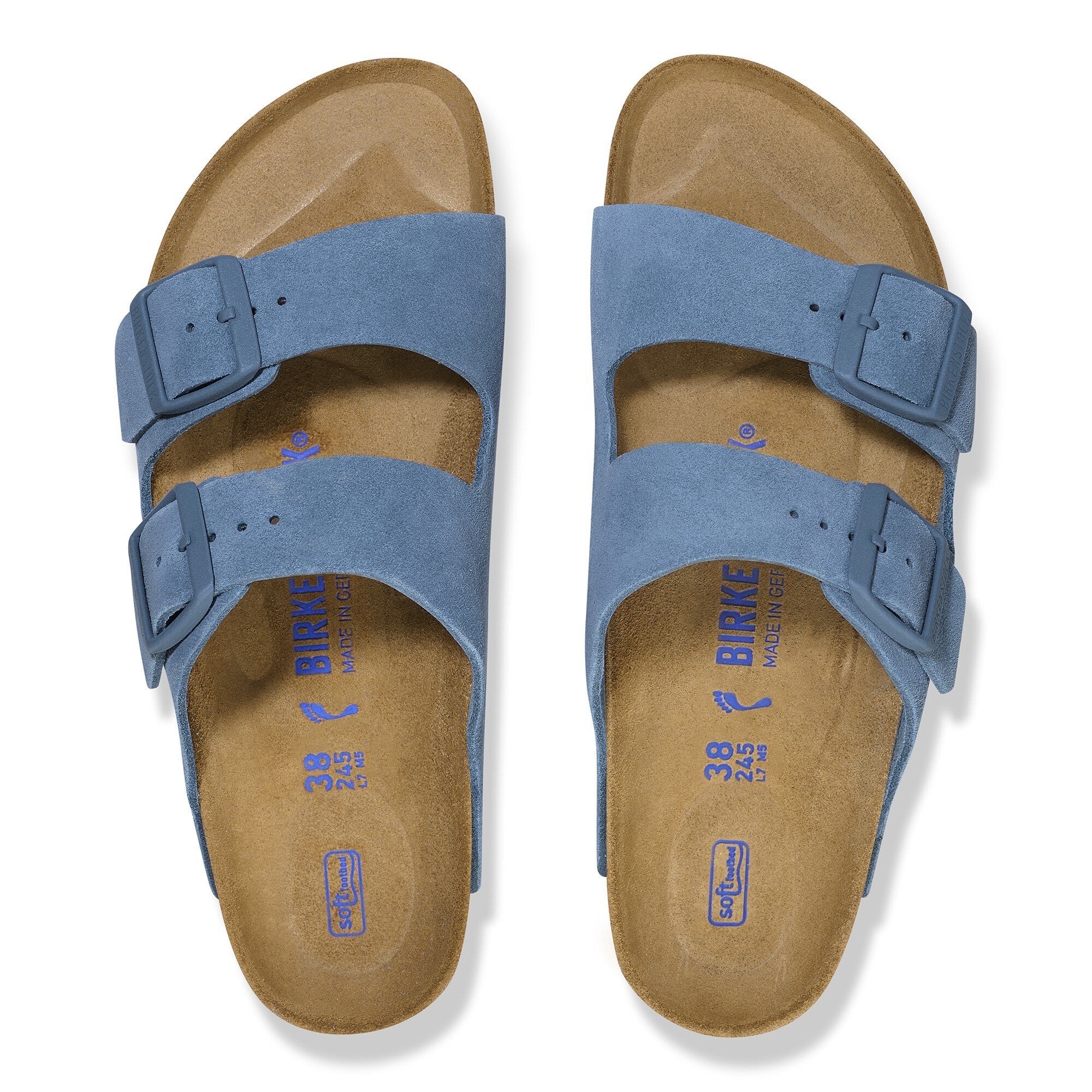 Birkenstock Arizona Suede Leather - Elemental Blue