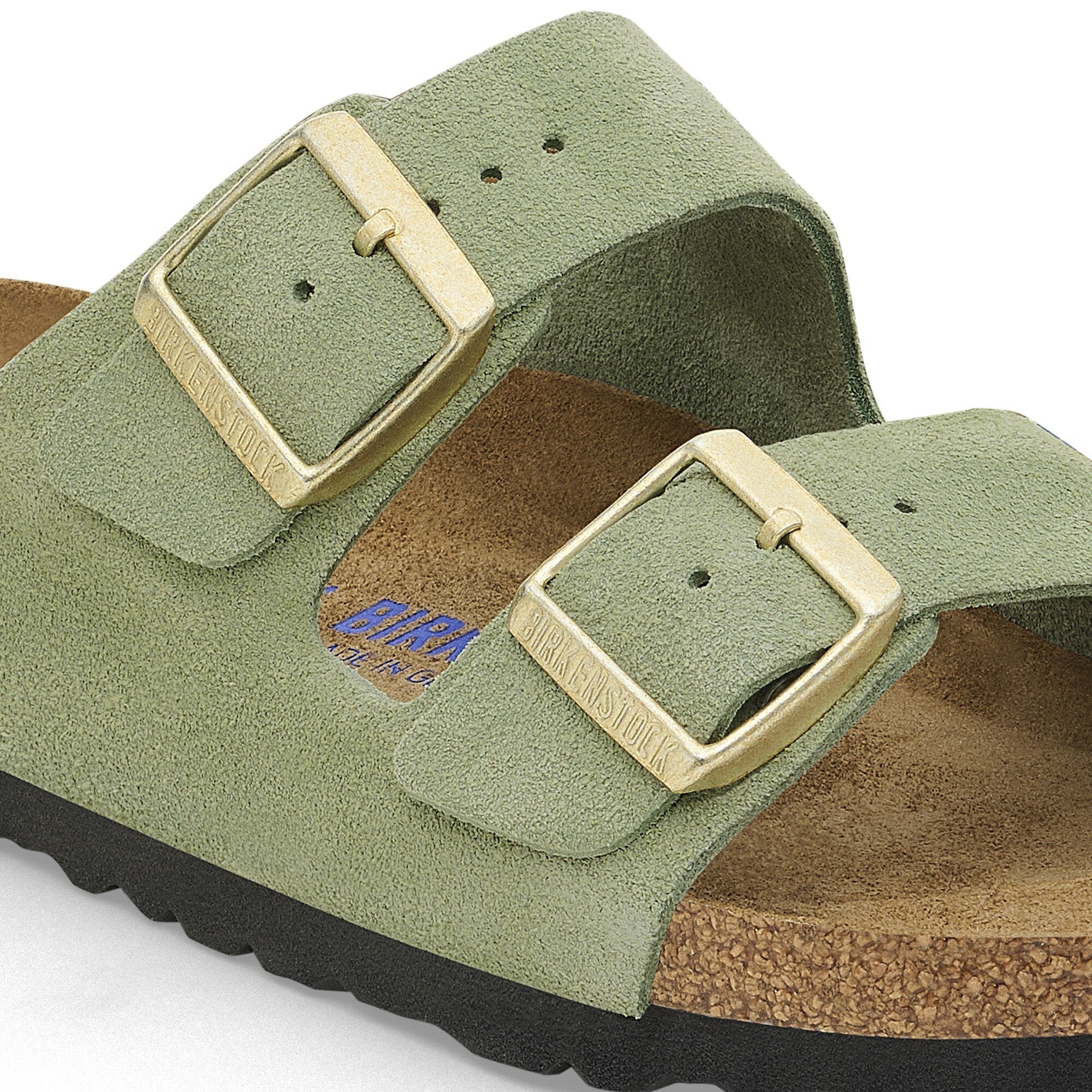 Birkenstock Arizona Suede Leather - Green Tea