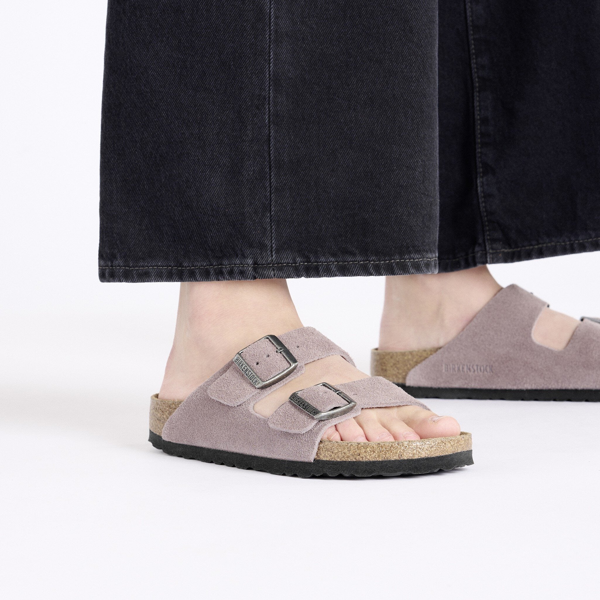 Birkenstock Arizona Suede Leather - Faded Purple