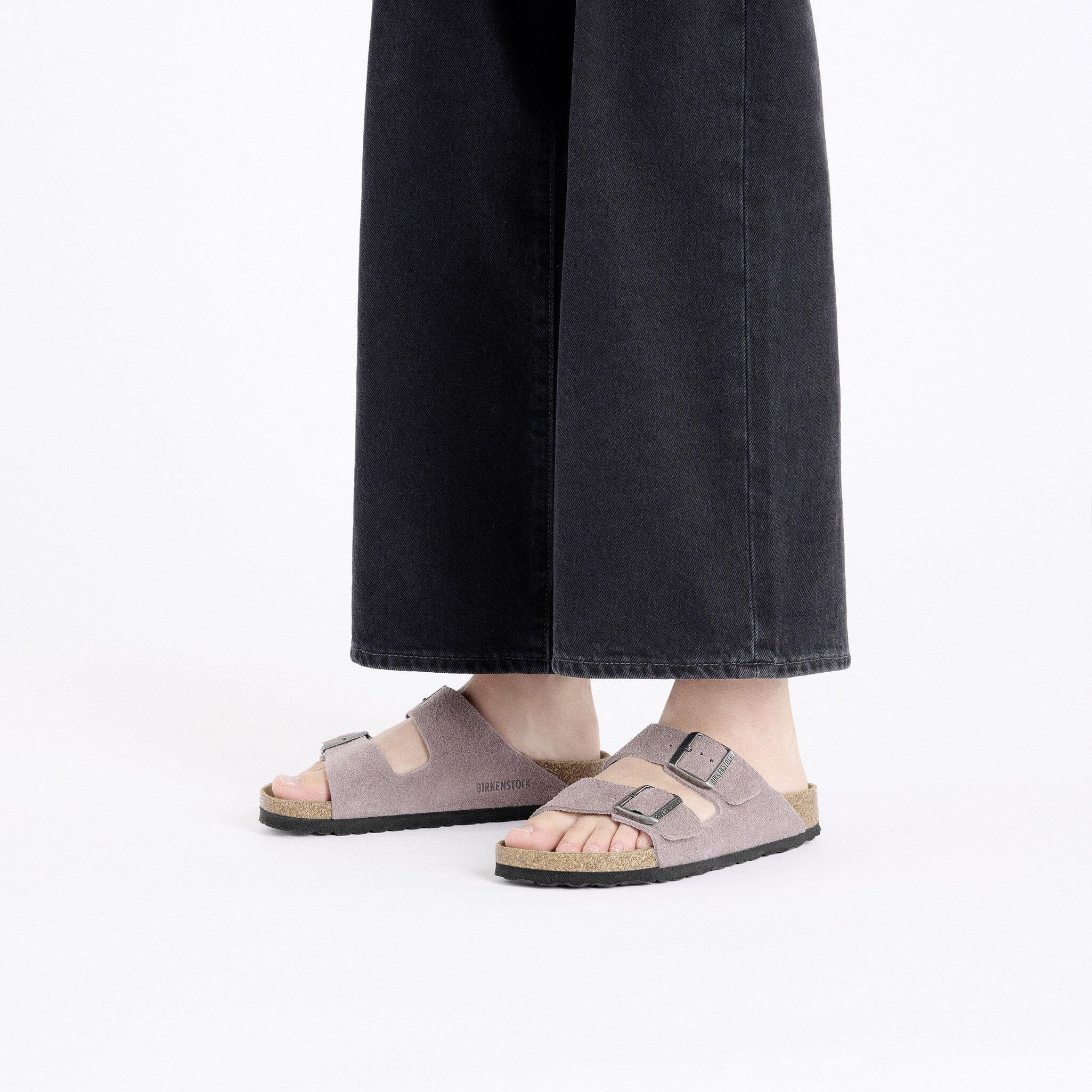 Birkenstock Arizona Suede Leather - Faded Purple