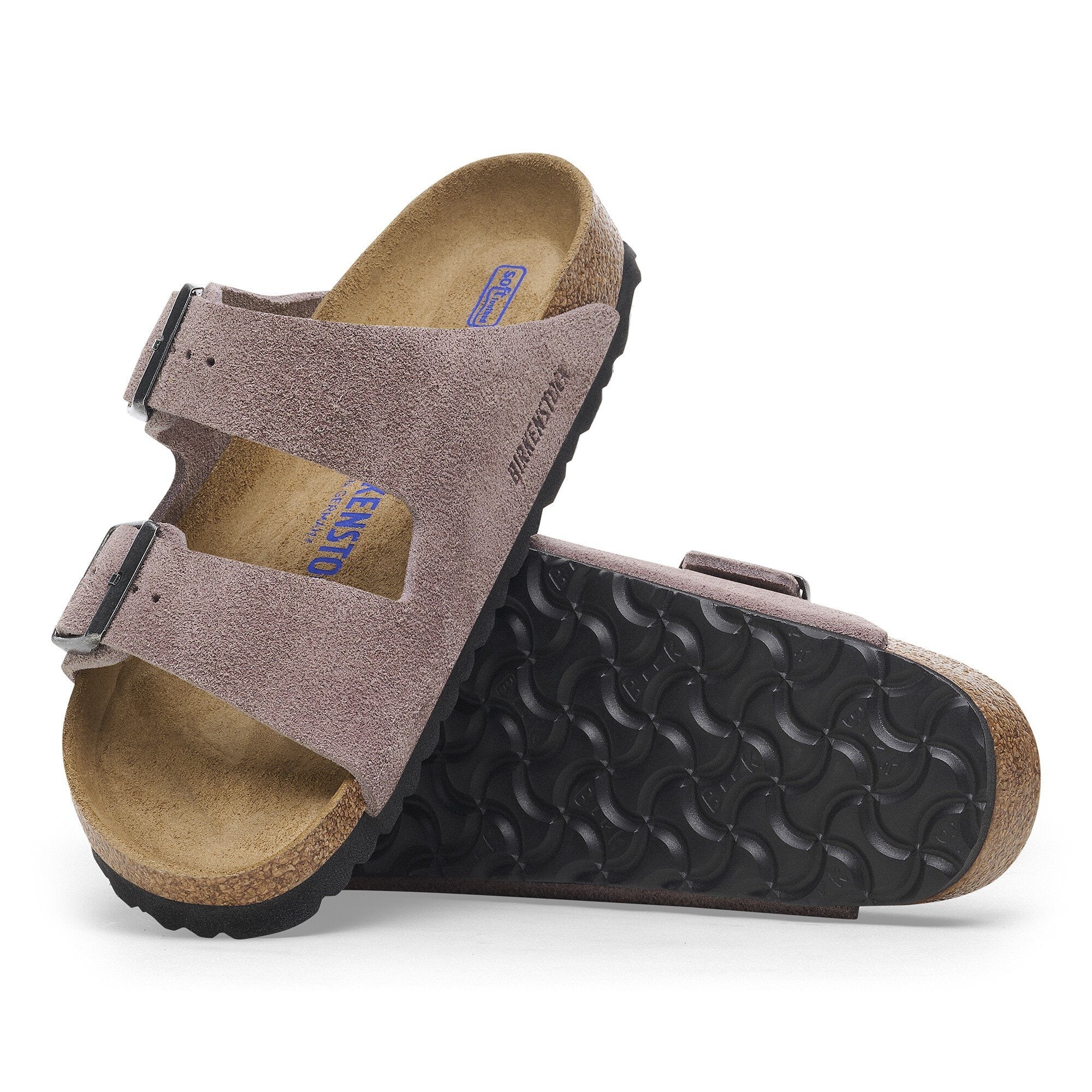 Birkenstock Arizona Suede Leather - Faded Purple