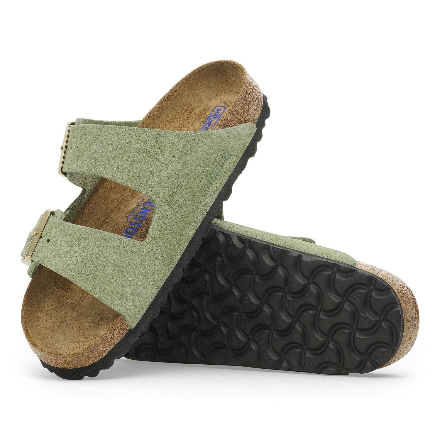 Birkenstock Arizona Suede Leather - Green Tea